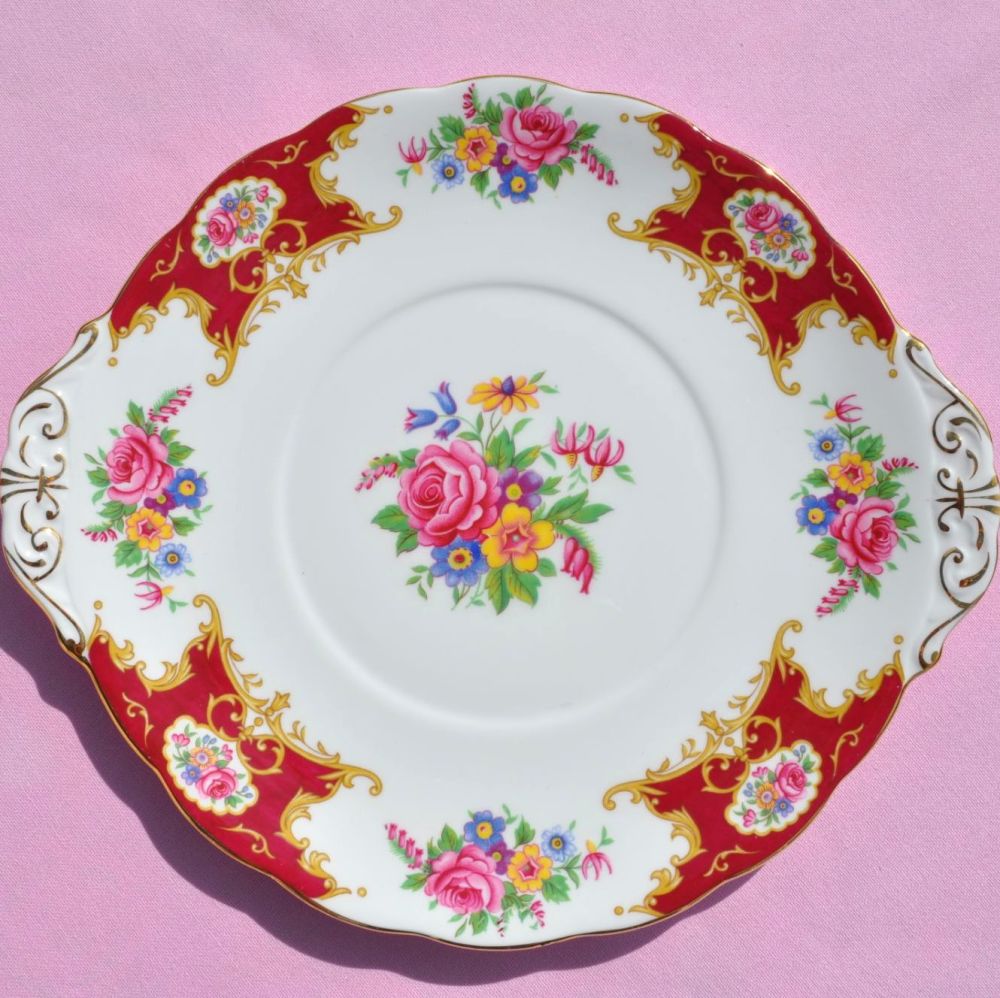 Royal Standard Lady Fayre Vintage Fine Bone China Cake Plate c.1950s