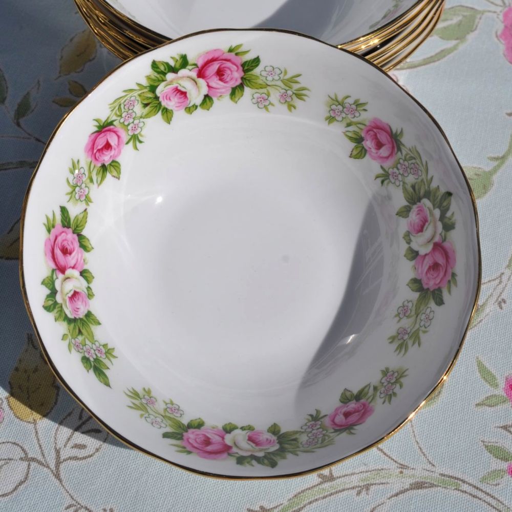 Colclough Enchantment Vintage China Dessert Dishes x 6