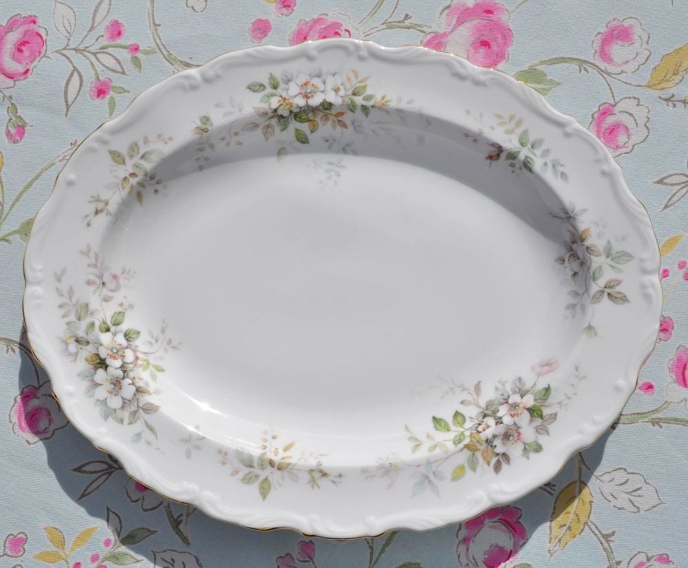 Royal Albert Haworth Vintage Bone China Oval Serving Platter