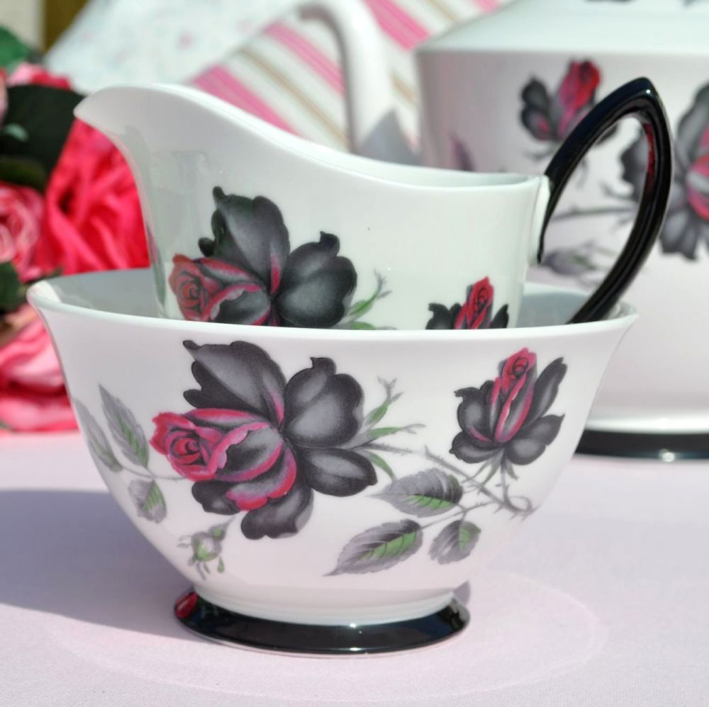 Royal Albert Masquerade Vintage Milk Jug and Sugar Bowl c.1950's