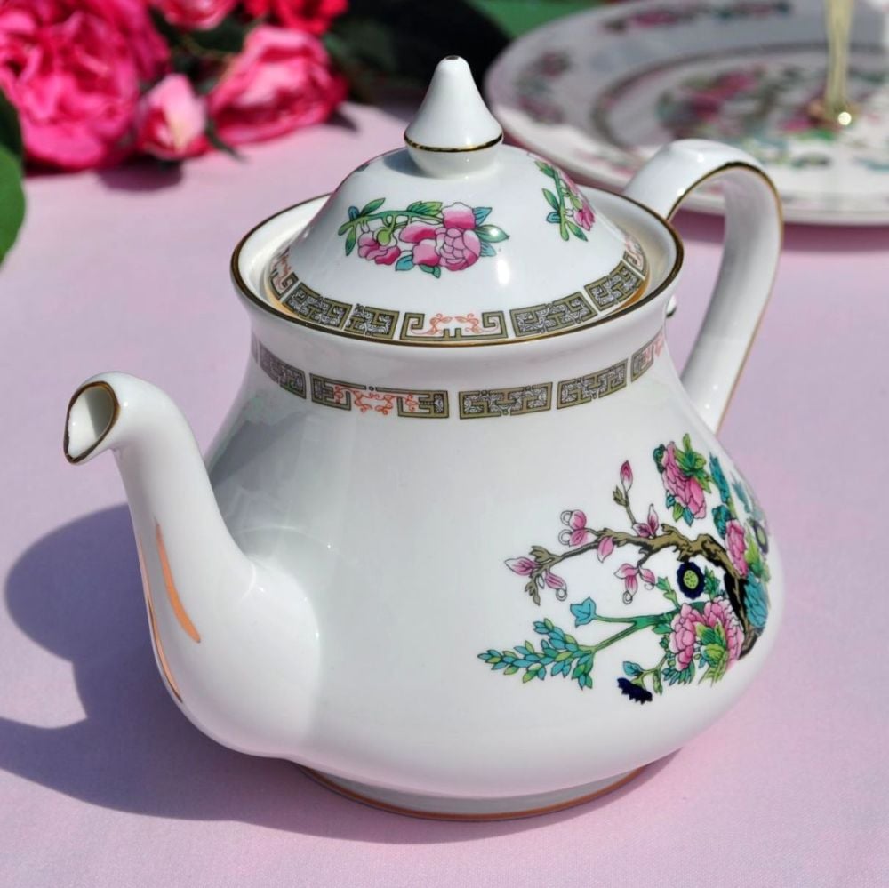 Regency Indian Tree Vintage Bone China Teapot