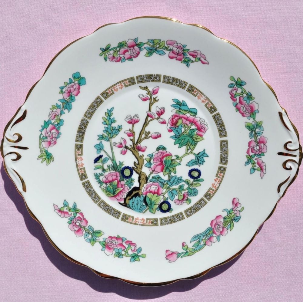 Regency Indian Tree Bone China Vintage Cake Plate