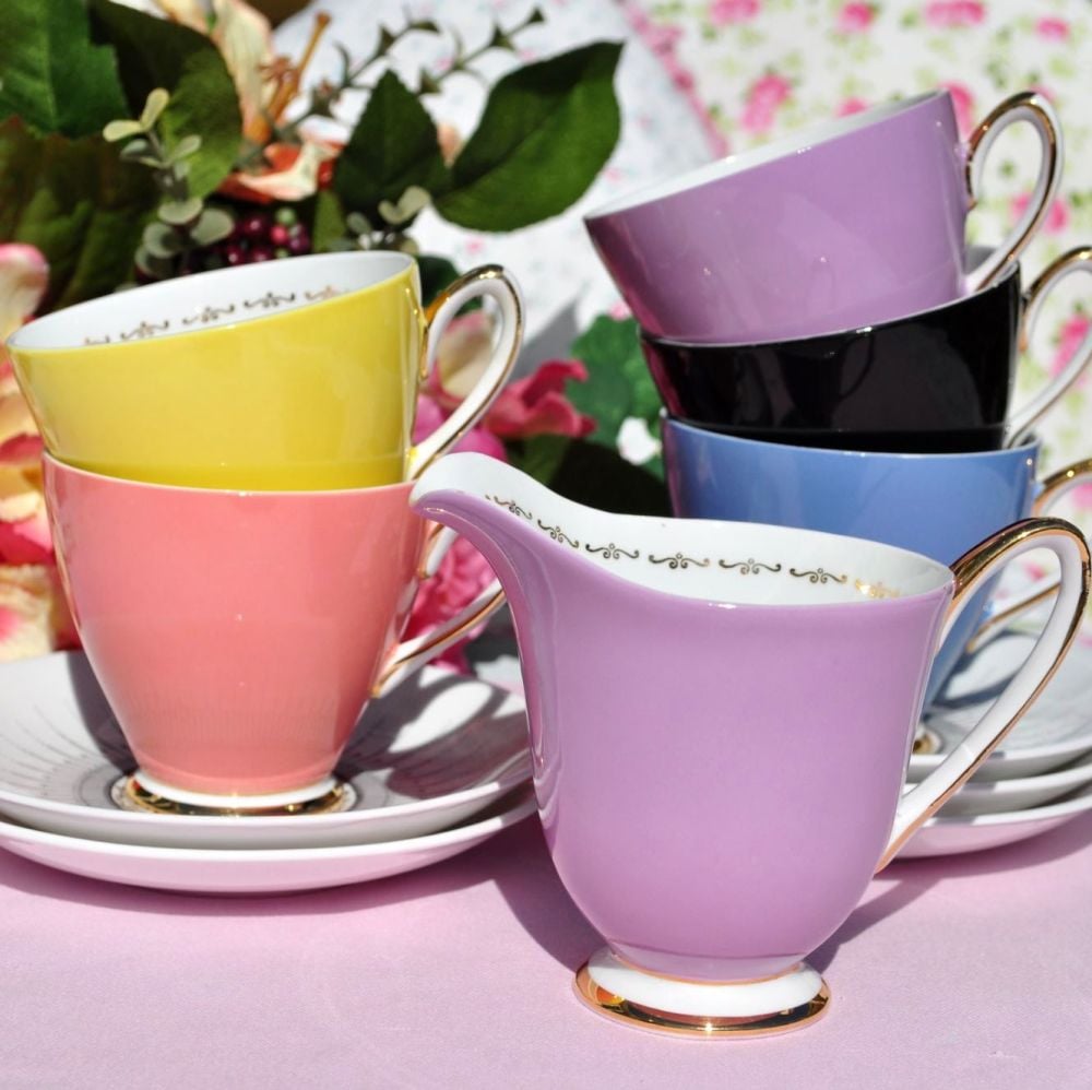 Windsor Zodiac Retro Harlequin Colours Part Tea Set
