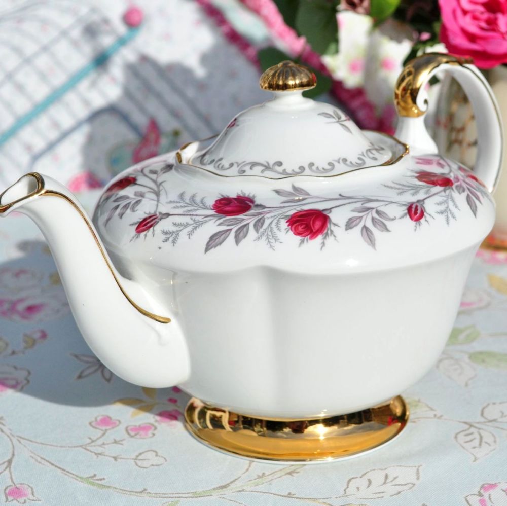 Paragon Fascination Large Vintage Fine Bone China Teapot c.1957+
