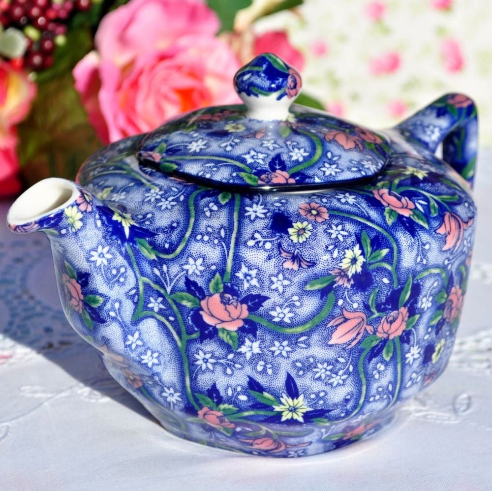 Ringtons Blue Chintz 1.25 Pint China Teapot