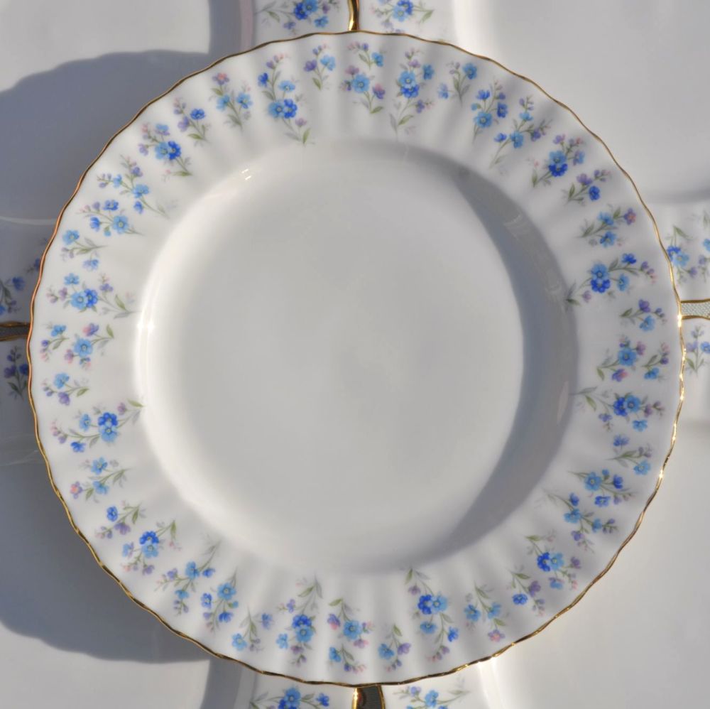 Royal Albert Memory Lane Bone China Vintage 21cm Tea Plates Set of Six