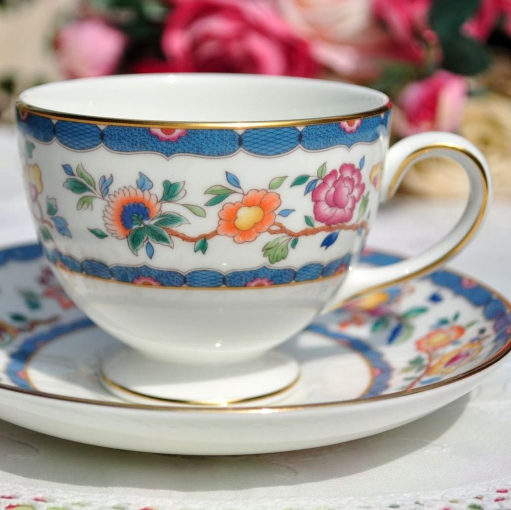Wedgwood Harcourt Vintage China Teacup and Saucer c.1991