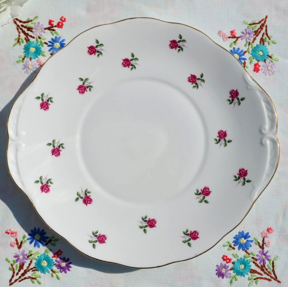 Colclough Fragrance Ditsy Roses Cake Plate