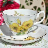 Royal Albert Yellow Roses Teacup and Saucer c.1950s