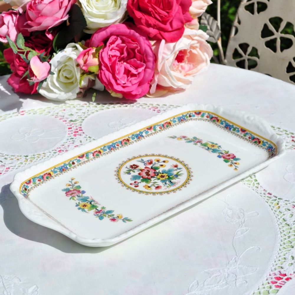 Coalport Ming Rose Sandwich Tray