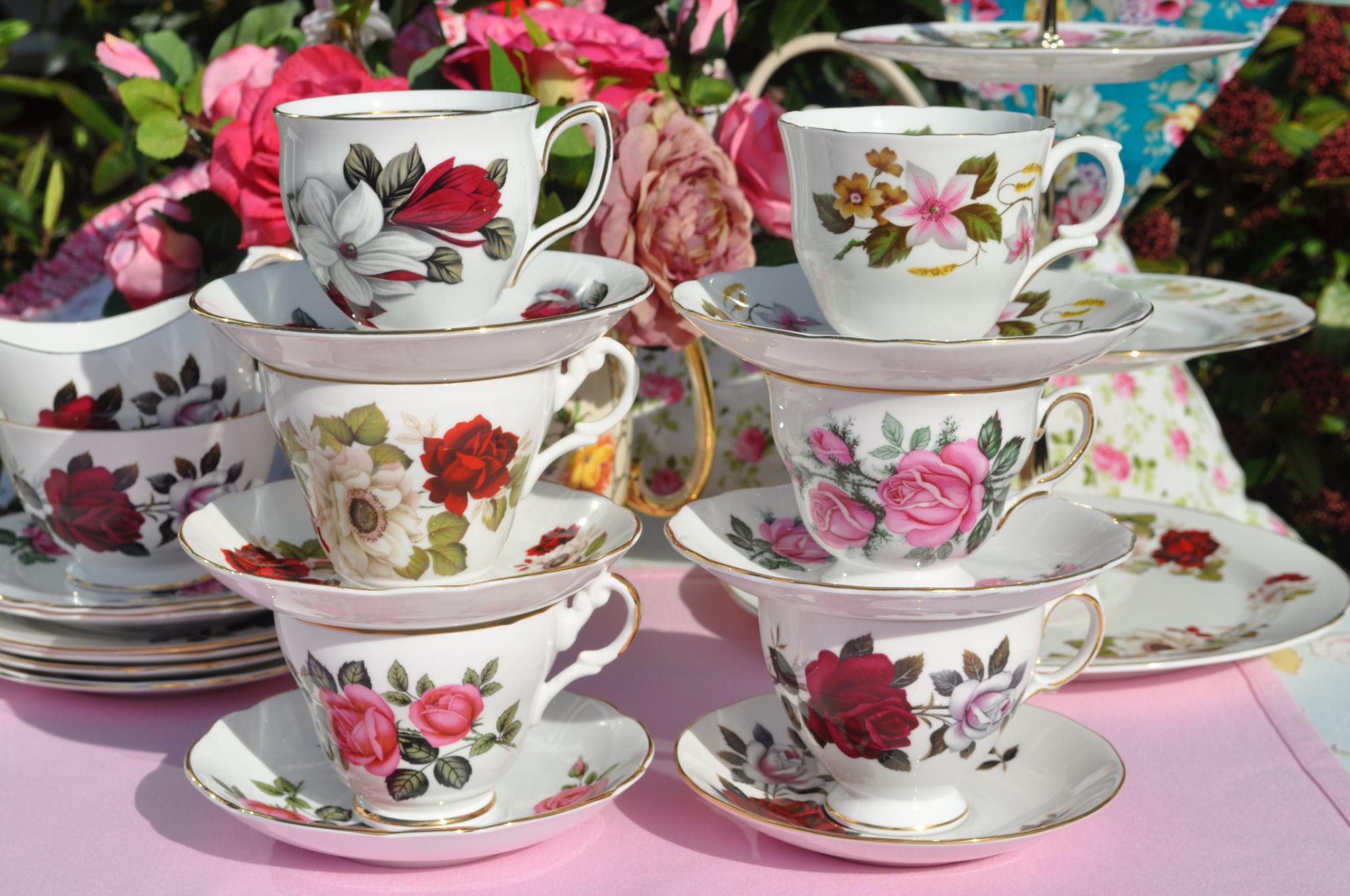 Shop for Beautiful Vintage English China Teaware at Cake Stand Heaven