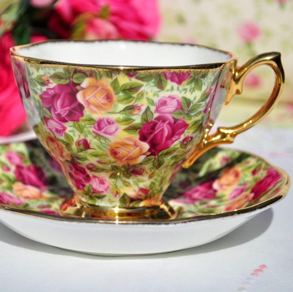 Royal Albert Old Country Roses Chintz Teacup and Saucer