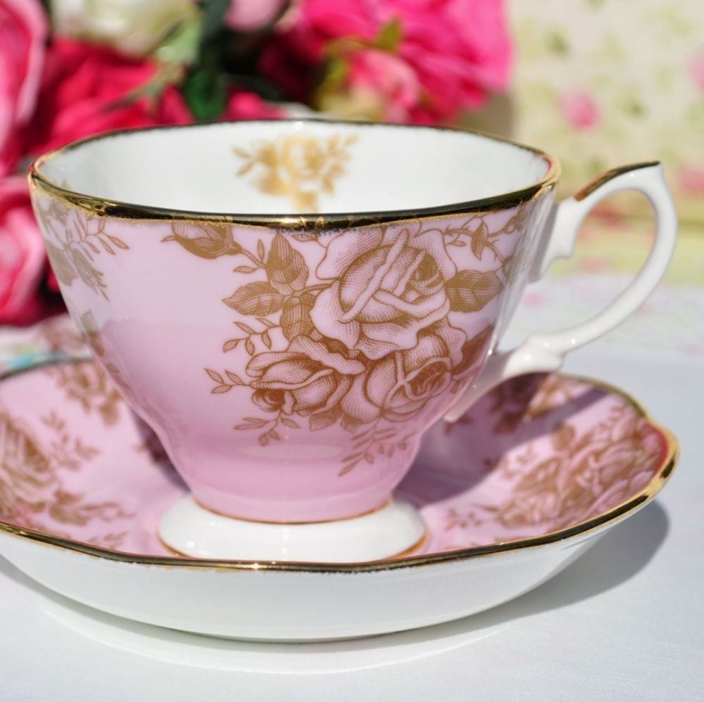 Royal Albert Golden Roses Teacup and Saucer