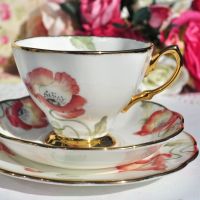 Royal Albert Poppy Teacup Trio