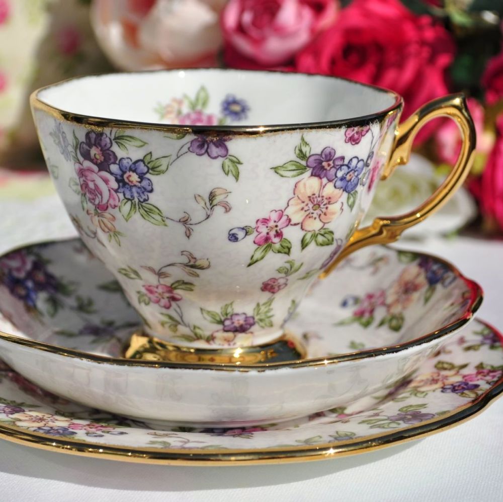 Royal albert english chintz top