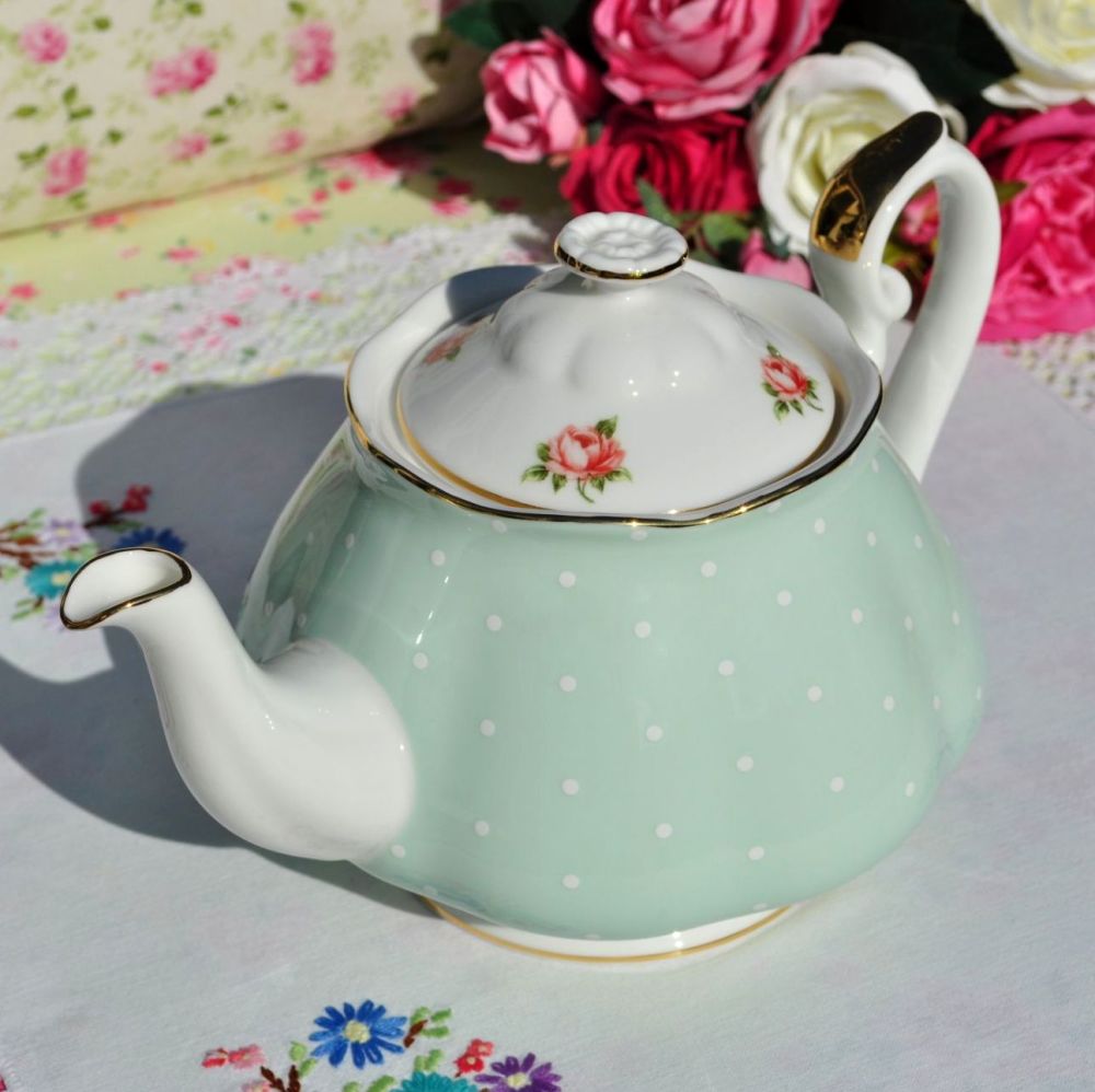 Royal Albert Polka Rose Large Teapot