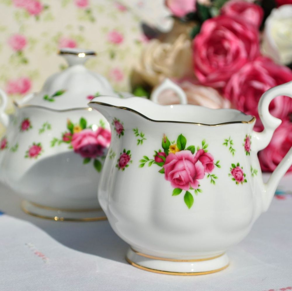 Royal Albert New Country Roses Milk Jug and Sugar Bowl