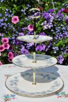Paragon Forget Me Not 3 Tier Cake Stand