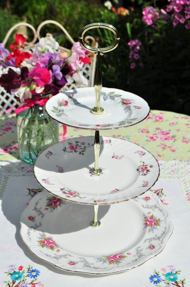 Tranquillity  Traditional 3 Tier Cake Stand