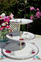 Roses To Remember 3 Tier Cake Stand