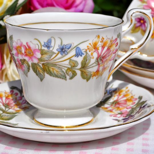 Paragon Country Lane English Fine Bone China Vintage Teacup and Saucer