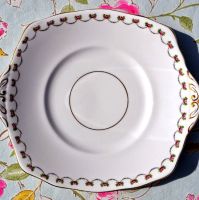 Antique Shore and Coggins Rose Garland Cake Plate c.1900's