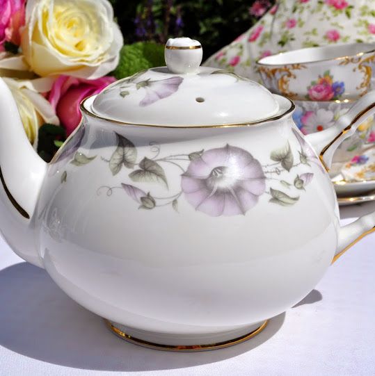 Duchess Morning Glory Vintage Bone China Teapot