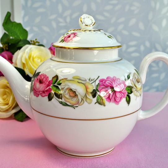 Royal Worcester Royal Garden Elgar Pattern Vintage Bone China Large Teapot