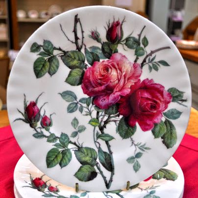 English Rose New Fine China 20cm Tea Plate