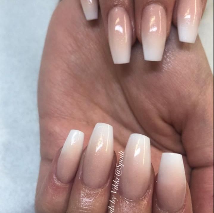 full set of acrylic baby boomers (ombre)