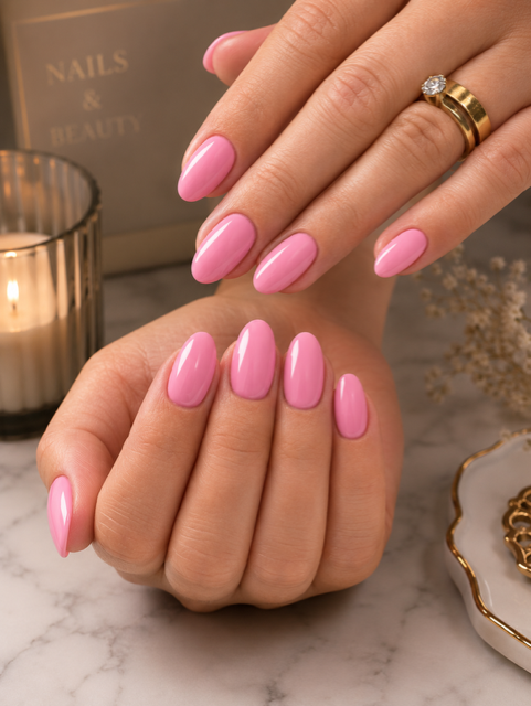 Nail Infills with gel colour