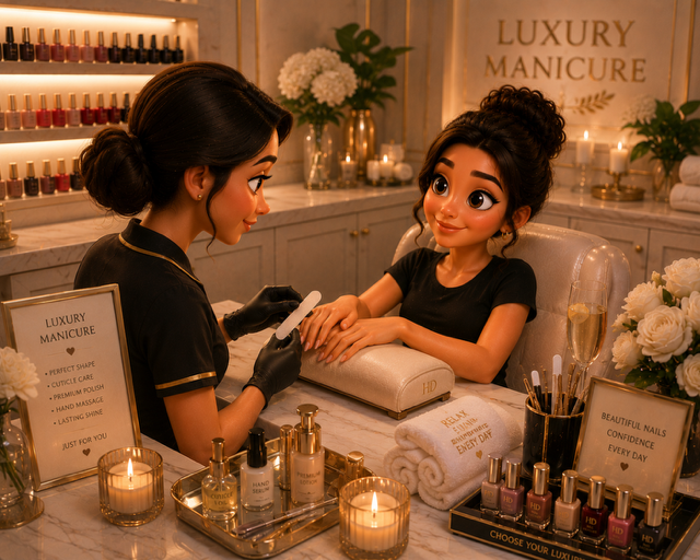 .Natural Nails BIAB and Manicure