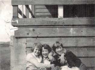 1955 Pictured is Irene ? Patsy Harries, and Valerie Main, all of Pennine.