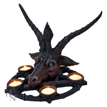Baphomet & Pentagram - Tealight Candle Holder