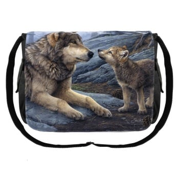 Brother Wolf Messenger Bag By Daniel Smith
