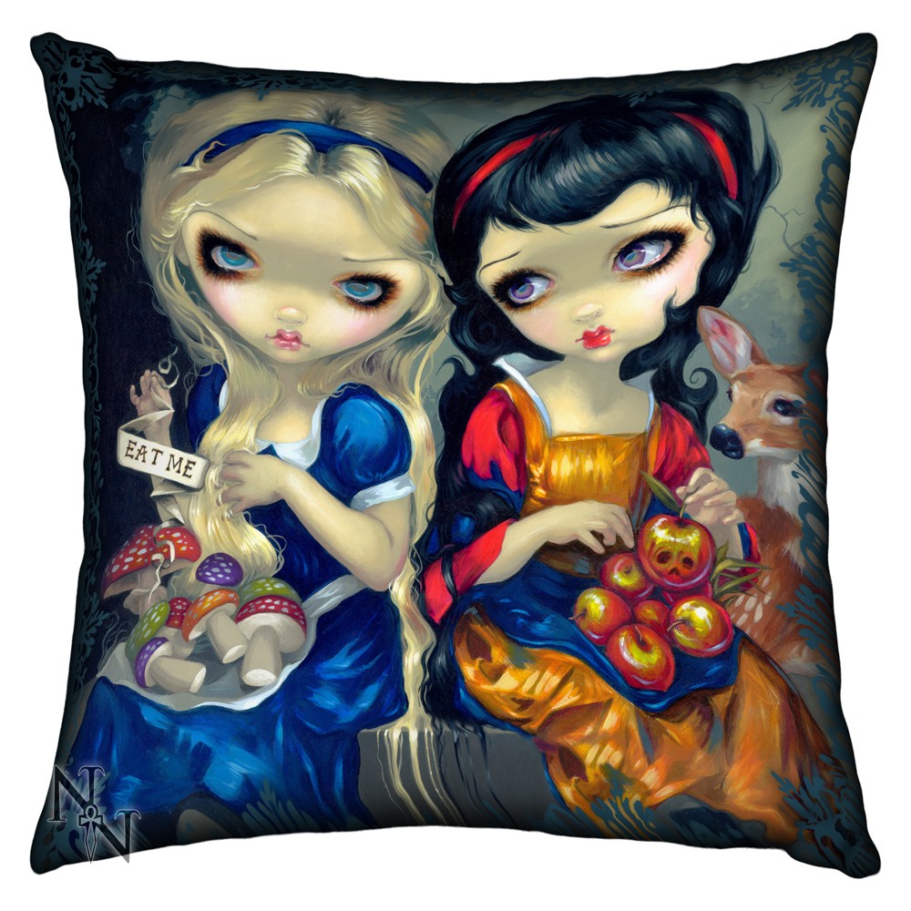 Alice & Snow White Cushion By Jasmine Becket-Griffith