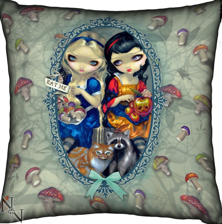 Alice & Snow White Cushion By Jasmine Becket-Griffith