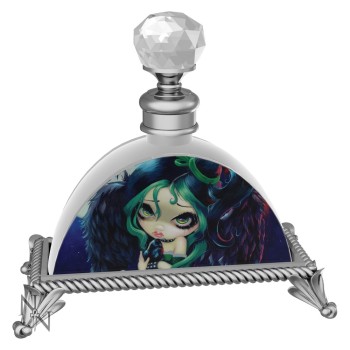 Perched & Sat & Nothing More Glass Perfume Bottle By Jasmine Becket-Griffith 
