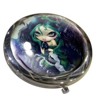 Perched & Sat & Nothing More Compact Mirror By Jasmine Becket-Griffith