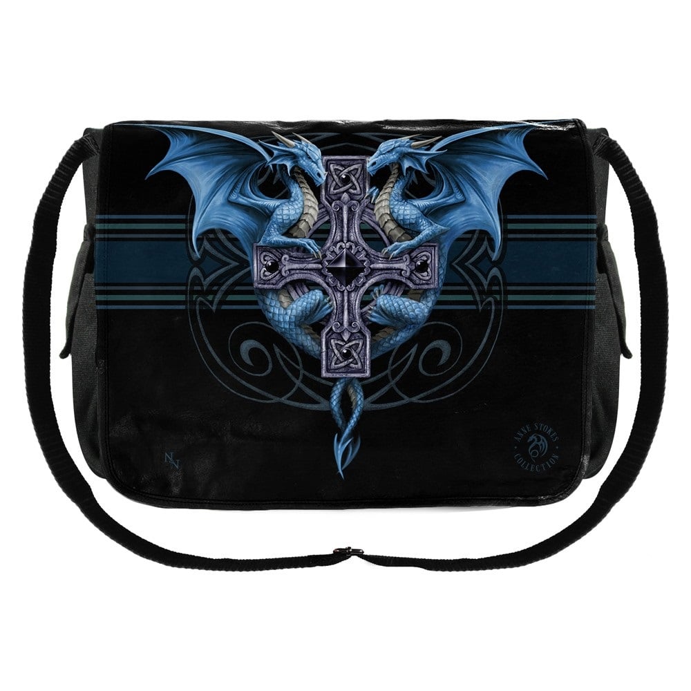 Dragon Duo Messenger Bag By Anne Stokes