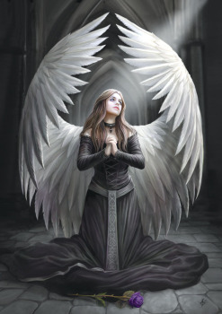 Prayer For The Fallen Greeting Card By Anne Stokes