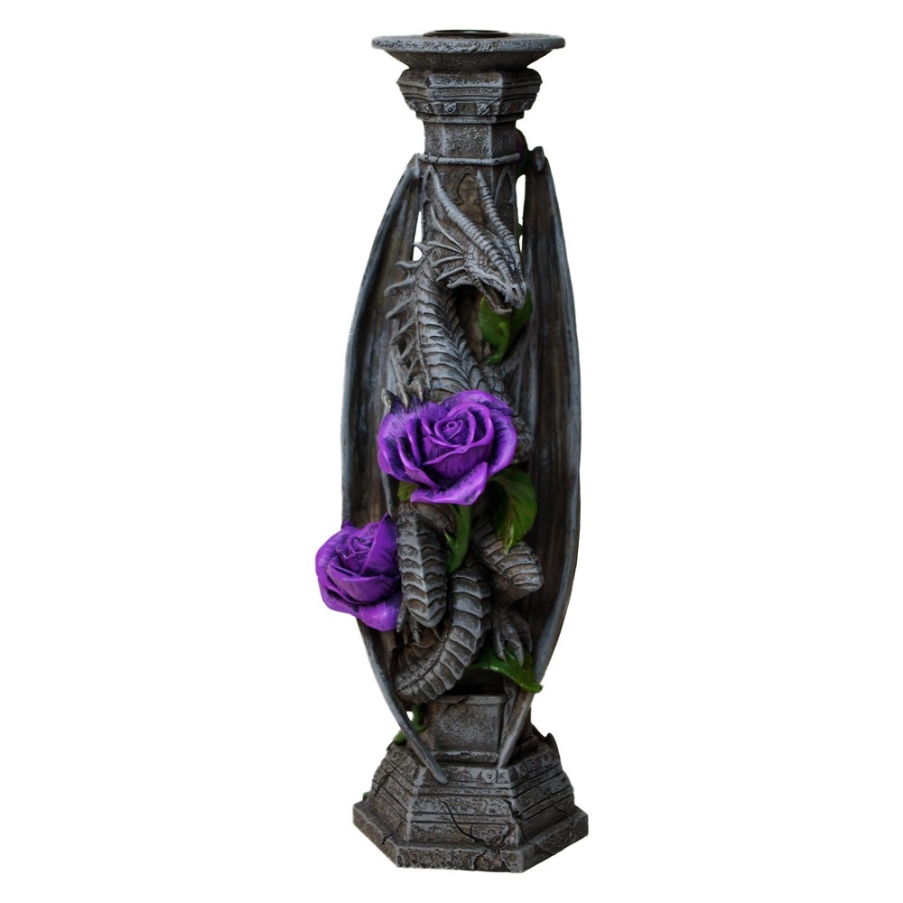 Dragon Beauty Candle Stick By Anne Stokes