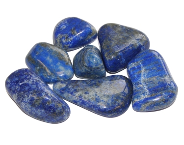 Lapis Lazuli Grade A Tumblestone Crystal & Information Card Set