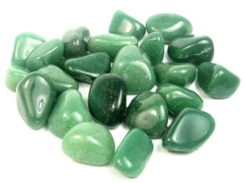 Green Adventurine Tumblestone Crystal & Information Card