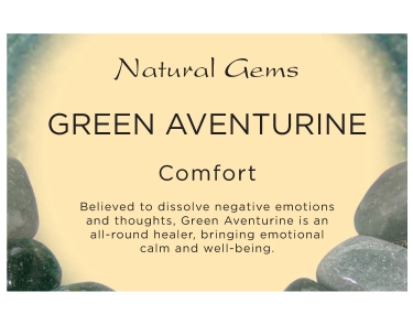 Green Adventurine Tumblestone Crystal & Information Card