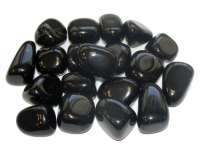 Black Obsidian Tumblestone Crystal & Information Card Set
