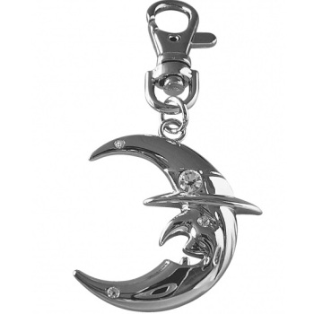 Witches Moon Diamante Keyring Bag Charm - Witches of Pendle