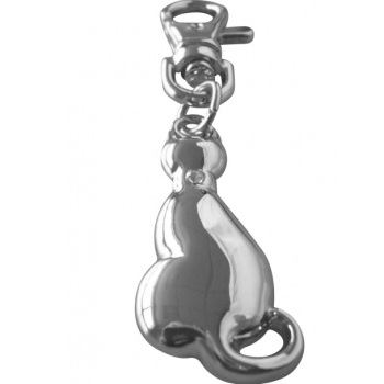 Witches Cat Diamante Keyring Bag Charm - Witches of Pendle