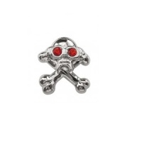 Skull & Crossbone Diamante Keyring Bag Charm - Witches of Pendle