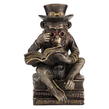 Chimpanzee Scholar - Steampunk Figurine